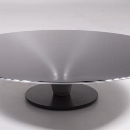 Roche Bobois Ovni Glas Tisch Anthrazit Couchtisch 11399