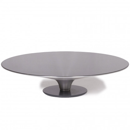Roche Bobois Ovni Glas Tisch Anthrazit Couchtisch 11399