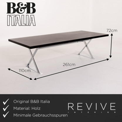 Maxalto by B&B Italia Max Holz Esstisch Garnitur Schwarz Tisch Stuhl