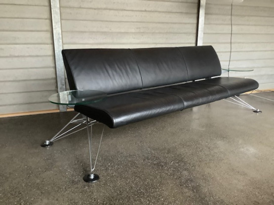 Ledersofa, schwarz | Designermöbel Ibbenbüren