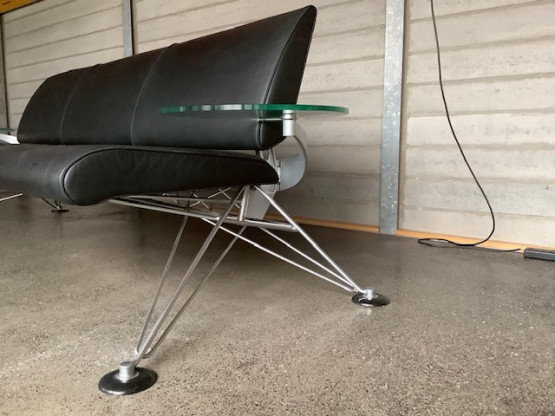 Ledersofa, schwarz | Designermöbel Ibbenbüren