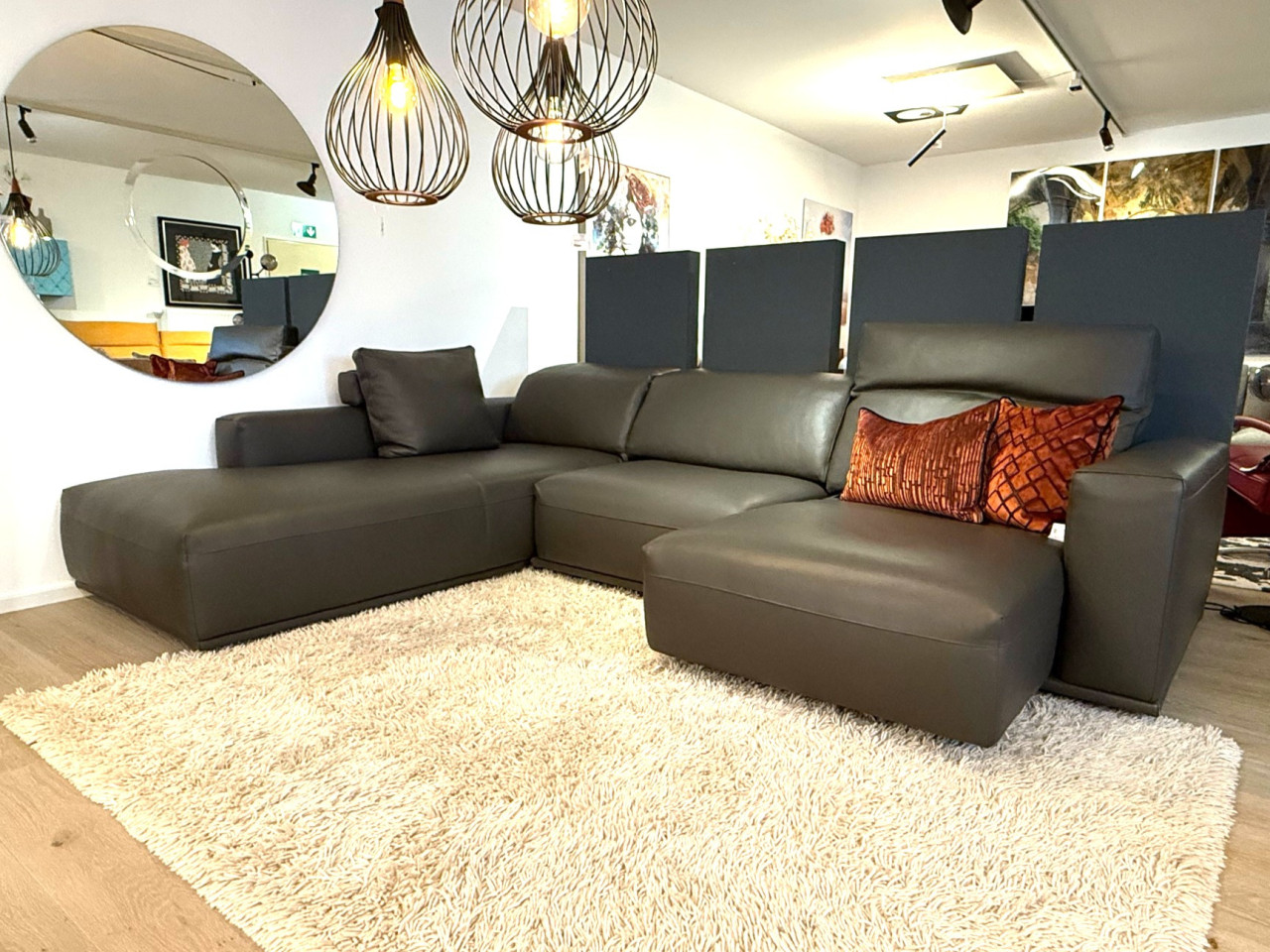 Gyform Focus Ecksofa – Seta Terra Leder – Ausstellungsstück