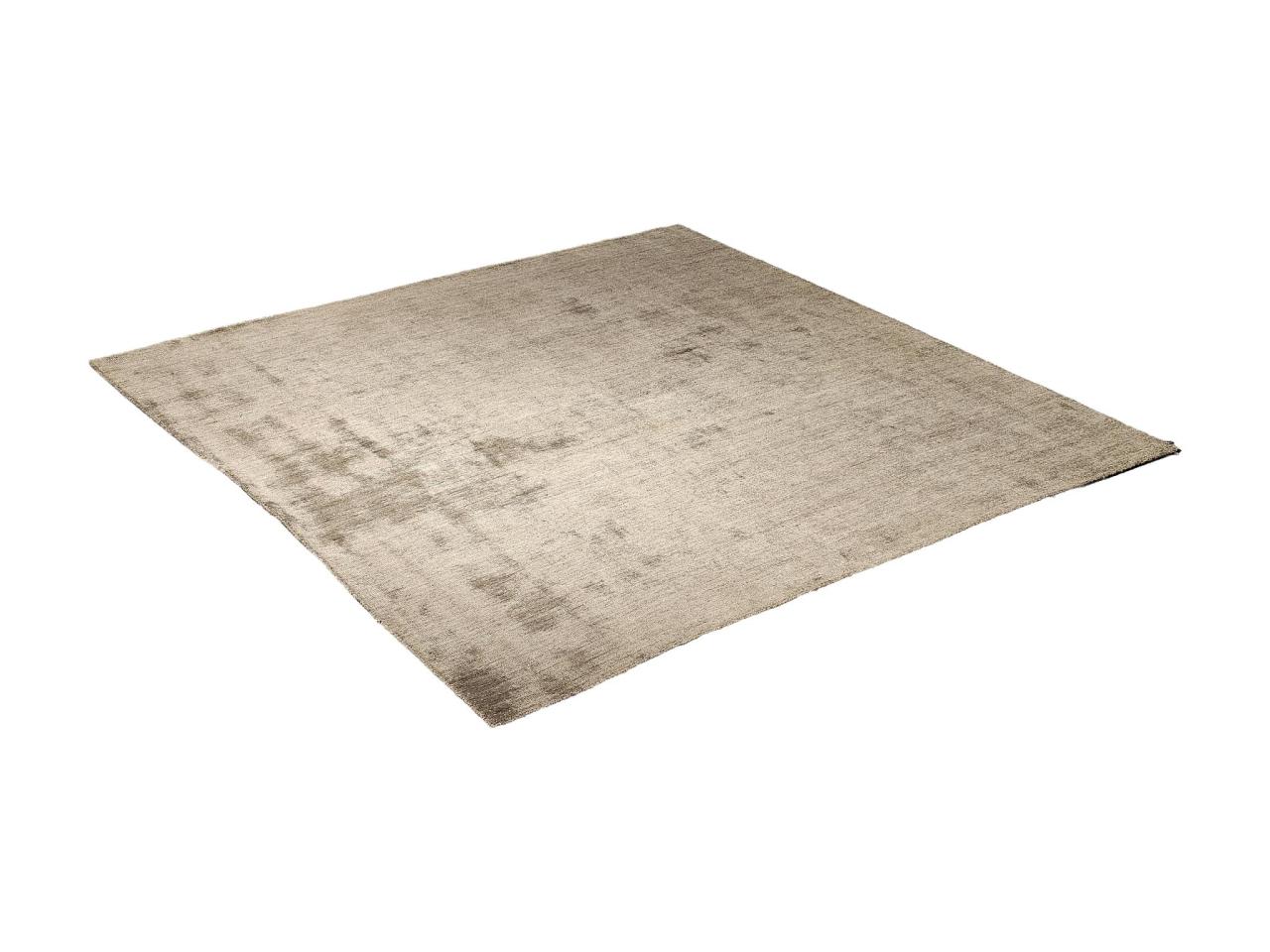 Miinu Livegrid Charcoal Handgeknpfter Teppich Bambus Seide Anthrazit Grau  | Designermbel Stuttgart