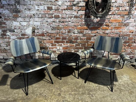 2 x Overdyed Lounge Chair von Diesel Living with Moroso